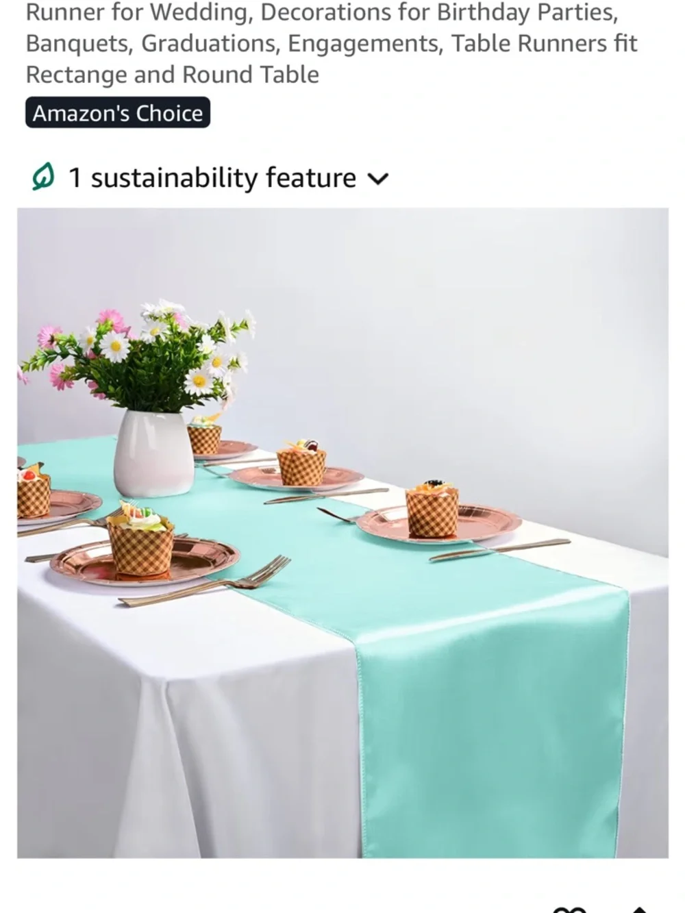 Light Blue Table Runners